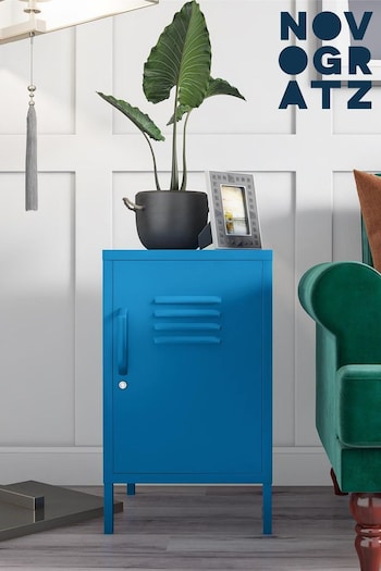 Novogratz Blue Cache Metal Locker End Table (M95928) | £110