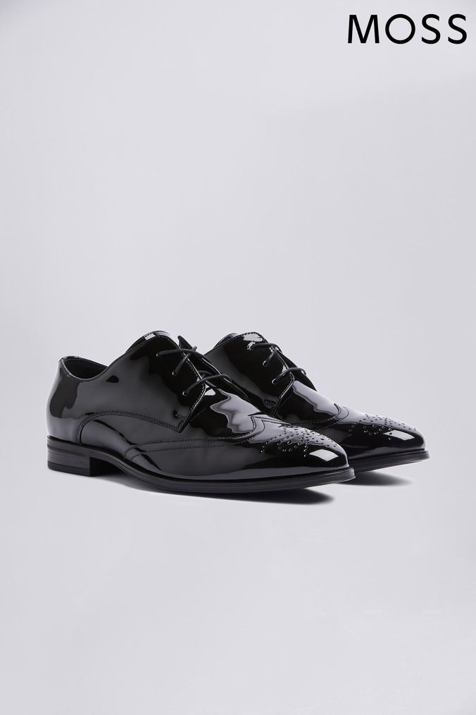 MOSS Black Kensington Patent Dress Brogues (M96006) | £70
