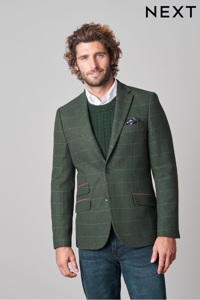 Mens green blazer clearance jacket