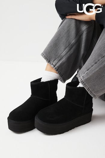 UGG Fleece Classic Mini Platform Boots (M96376) | £175