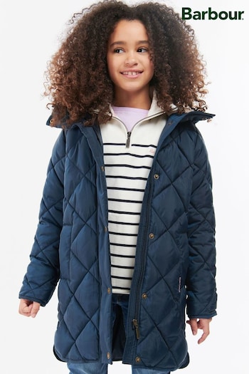 Barbour® Blue Sandyford Girls Quilt Jacket (M96517) | £109 - £129