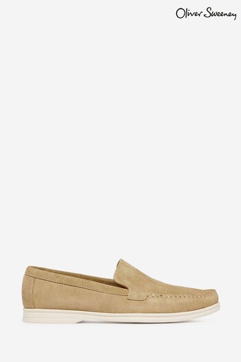 Oliver Sweeney Natural Alicante Sand Suede Moccasin Loafers (M96697) | £149