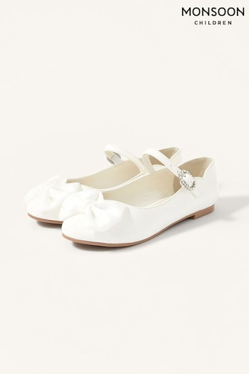 Monsoon Natural Kali Patent Ballerina Flats (M96787) | £24 - £25