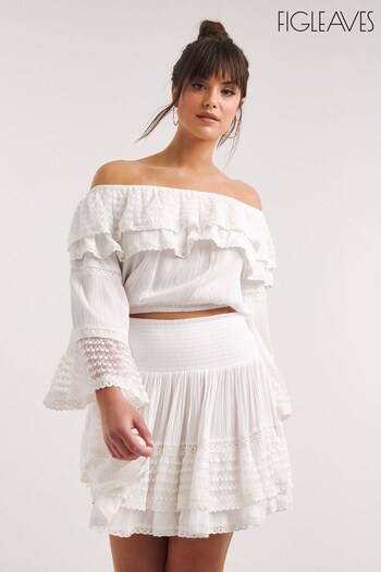 Figleaves Frida Beach Co-Ord White Cover-Up (M96861) | £45