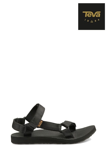 Teva Womens Metallic Original Universal Black Sandals (M96924) | £45