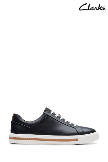 Clarks Black Standard Fit (F) Leather Un Maui Lace Shoes (M96979) | £80