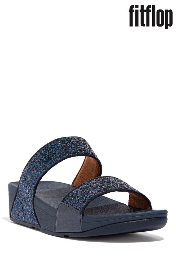 Sparkly slides shoes top
