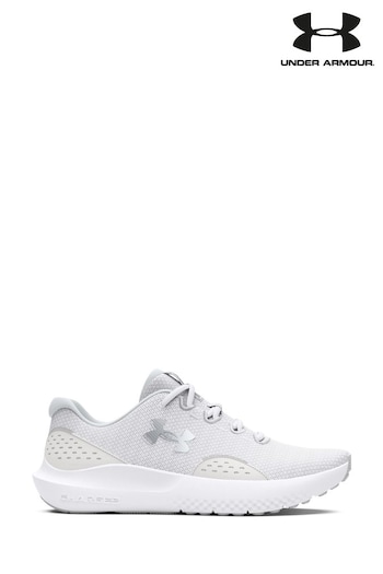 Under Topp Armour White Ground Charged Surge Trainers (M97310) | £60