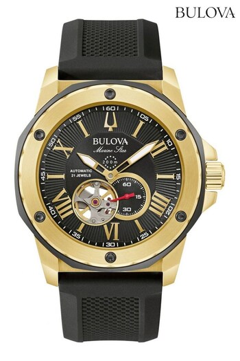 Bulova Gents Automatic Marine Star Black Watch (M97400) | £399