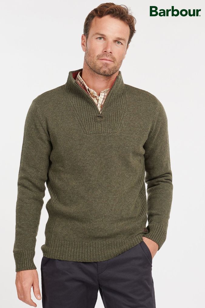 Barbour green jumper best sale