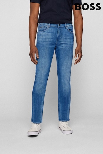 BOSS Light Blue Delaware Slim Fit flop Jeans (M98025) | £169