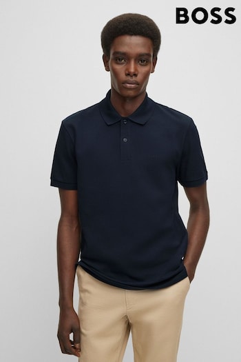 BOSS Dark Blue Pallas Polo Shirt (M98063) | £89