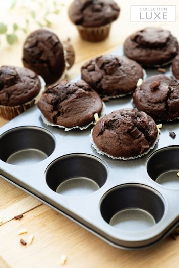 Luxe Grey 12 Cup Muffin Pan (M98153) | £16