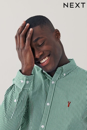 Green Stripe Long Sleeve Shirt (M98165) | £32