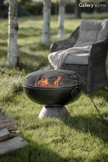 Gallery Home Black Garden Pascal Fire Pit (M98492) | £295