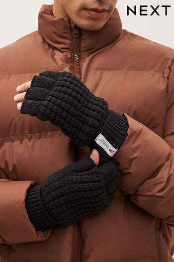 Black Thinsulate Fingerless Gloves (M98540) | £12