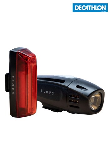 Decathlon 920 ST LED USB Front & Rear Bike Light Black Set (M98942) | £30