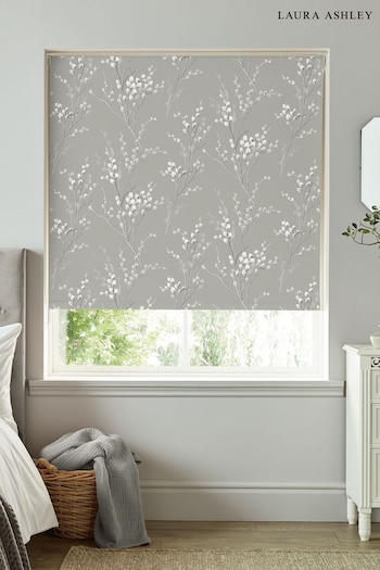 Laura Ashley Steel Grey Pussy Willow Roller Blind (M99039) | £40 - £85