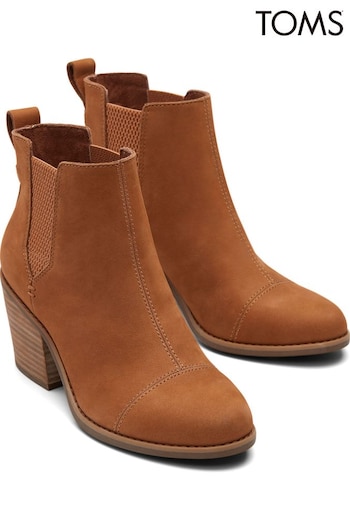 TOMS Everly Leather Boots Argento (M99424) | £100