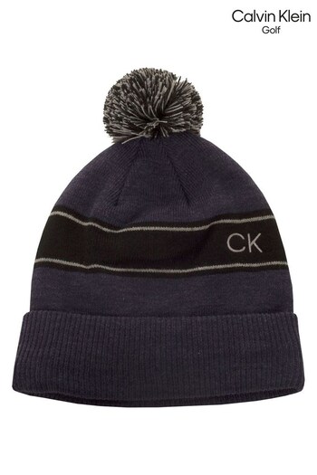 Calvin Klein Golf Blue Stripe Beanie Hat (M99489) | £20