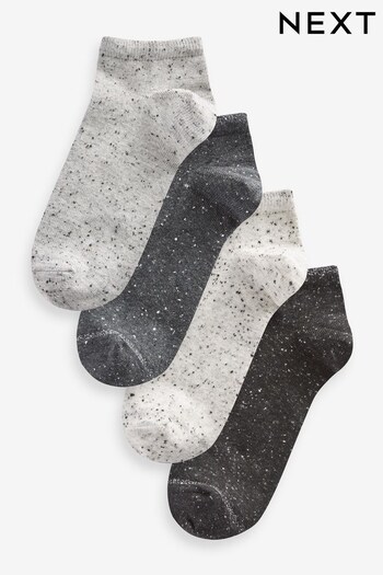 Monochrome Trainer Neppy Cushion Sole Socks 4 Pack (M99556) | £9