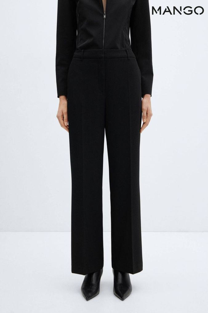 Mango top black trousers