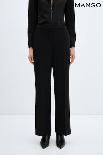 Mango Low-Waist Wideleg Trousers (M99584) | £36