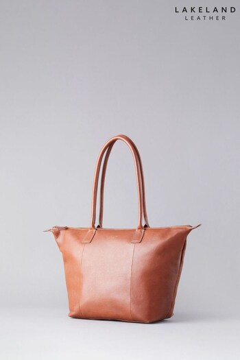 Lakeland Leather Natural Torver Leather Tote Bag (M99596) | £139