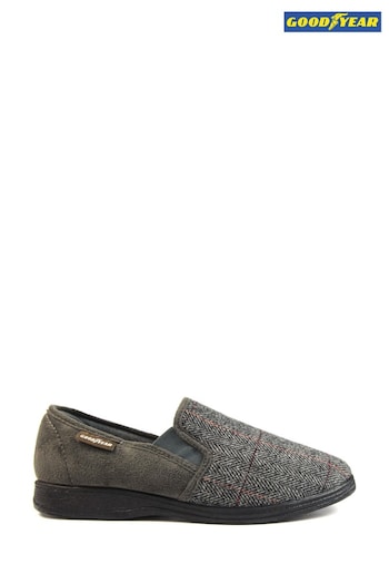 Goodyear Grey Harrison Grey Mens Slippers (M99599) | £28