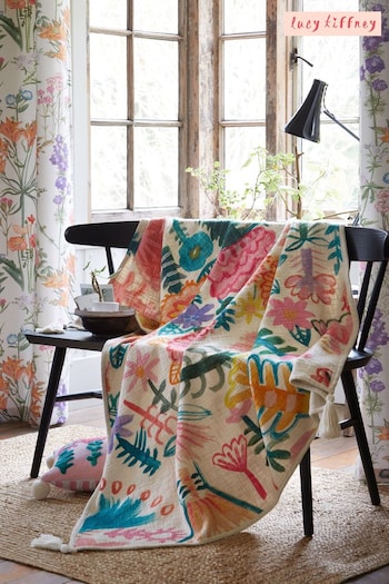 Lucy Tiffney at Next Floral Pink Throw (M99605) | £55