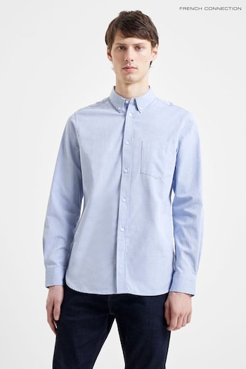 French Connection Blue Oxford Long Sleeve Shirt (M99761) | £35