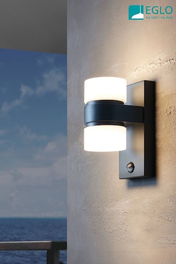 Eglo White Atollari Modern Outdoor Wall Light With Sensor (ME3485) | £76