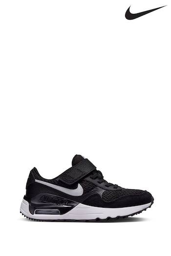 Nike high Black/White Junior Air Max Systm Trainers (MLJ766) | £55