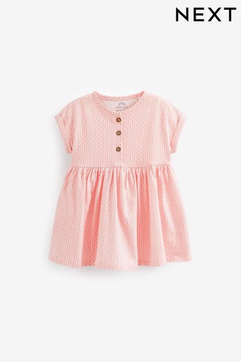 Pink Baby Jersey Dress (0mths-2yrs) (MU3610) | £7 - £8