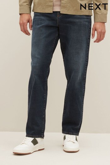 Blue Ink Relaxed Premium Heavyweight Cotton Climb Jeans (MXJ389) | £38