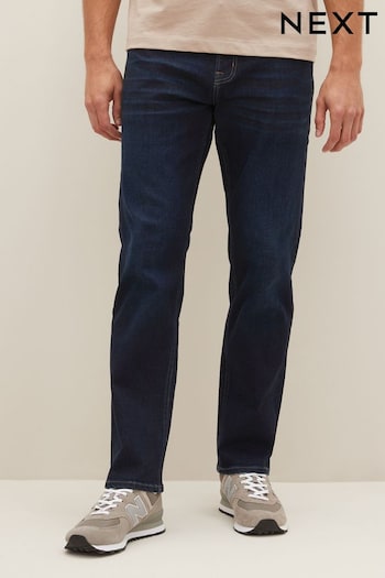 Blue/Black Straight Motion Flex Jeans (MYB785) | £40