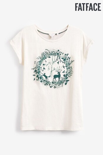 FatFace Cream Forest Cream Scapes T-Shirt (N00045) | £25
