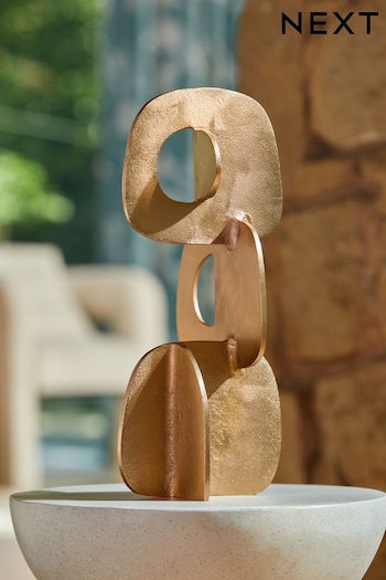 Gold Abstract Cast Iron Sculpture (N00052) | £35