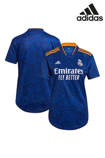 adidas Blue 2021-22 Real Madrid Away Shirt (N00082) | £70