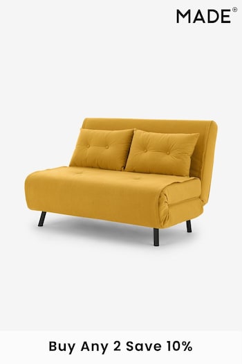 MADE.COM Butter Yellow Haru Small Sofa Bed (N00107) | £449
