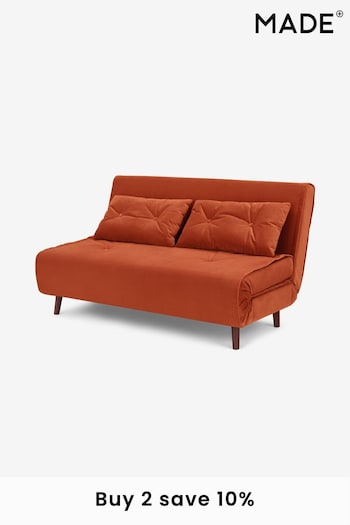 MADE.COM Tan Orange Haru Small Sofa Bed (N00108) | £449
