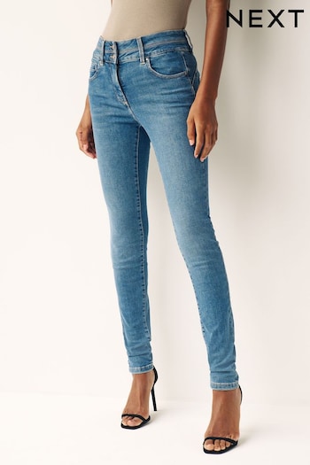 Denim Dark Blue Greencast Lift, Slim And Shape Skinny Jeans sequin-embellished (N00162) | £48