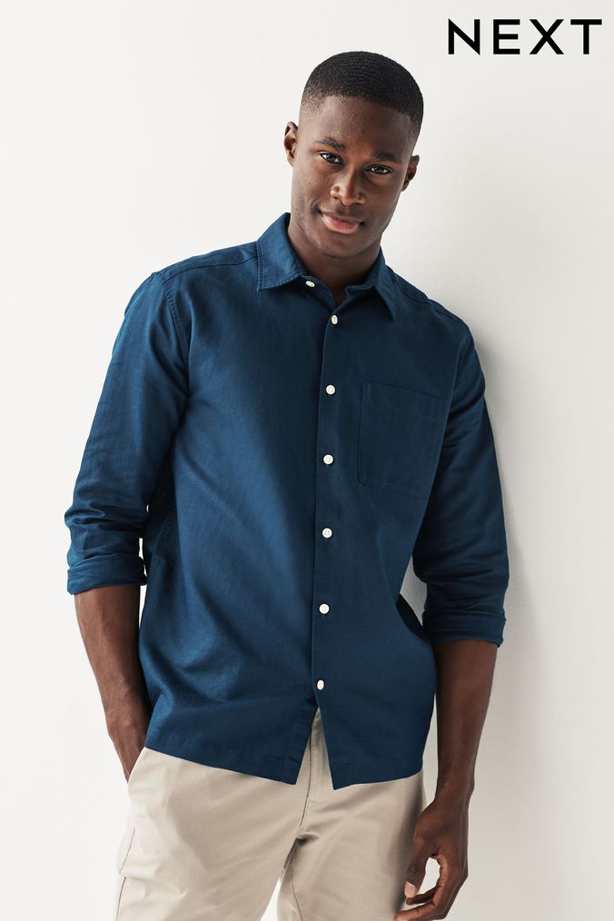 Mens dark blue online shirt
