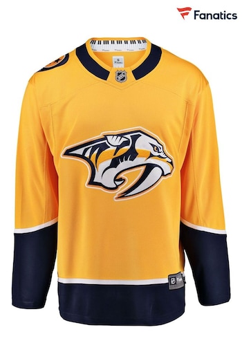 Fanatics Yellow Nashville Predators Branded Home Breakaway Jersey (N00209) | £105