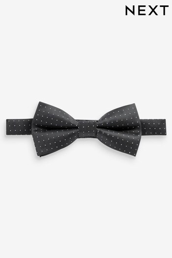 Black Glitter Party Bow Tie (N00287) | £12