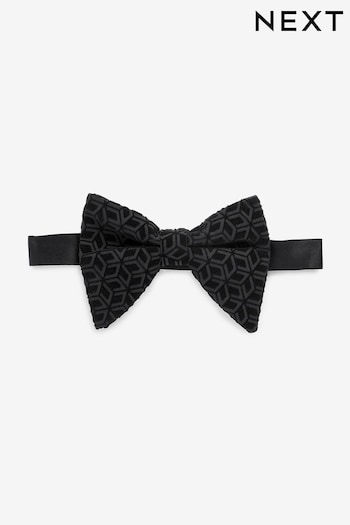 Black Patterned Bow Tie (N00335) | £12