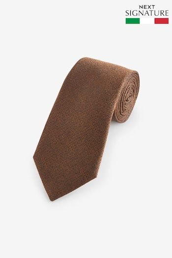 Bronze Brown Signature Made In Italy Tie (N00348) | £30
