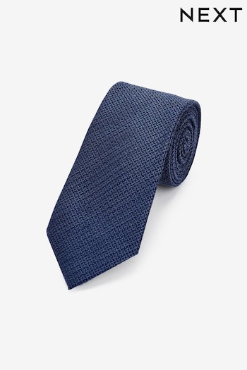 Blue Textured Tie (N00351) | £10