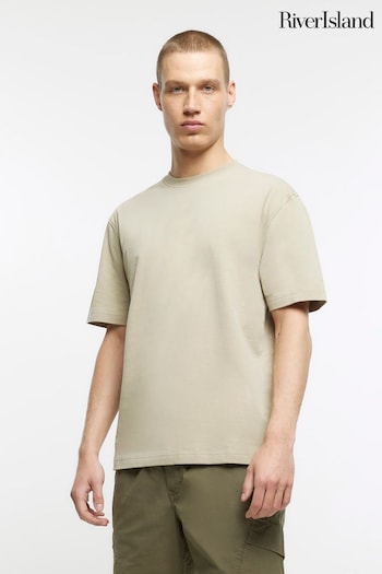 River Island Regular Fit Natural T-Shirt (N00617) | £10