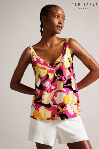 Ted Baker Pink Thaliah Double Layer Effect Cami Top (N00687) | £55